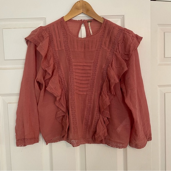 Free People Jasmine Ruffle Blouse - Picture 2 of 5